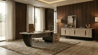 BüRomöBel Set Schreibtisch Sideboard Modern Luxus