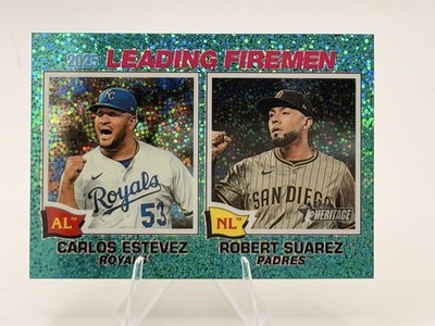 Crochet/Webb 2026 Topps Heritage Chrome Aqua Sparkle #6 - Strikeout Leader