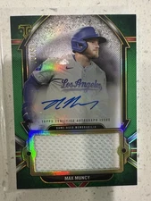 2024 Topps Triple Threads - Autograph Single Jumbo Relics Max Muncy #AJR-MUN /50