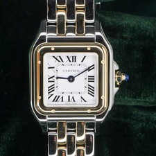 Cartier Panthere White Two-Tone 18k Yellow Gold Steel MINT COMPLETE SET W2PN0018 21