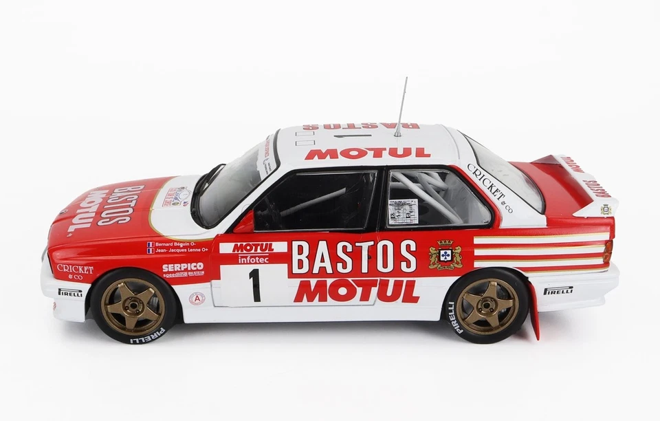 MODELLINO AUTO STATICO IXO BMW 3 SERIE M3 E30 RALLY CORSICA 1988 BEGUIN 1/43 - Immagine 3 di 4