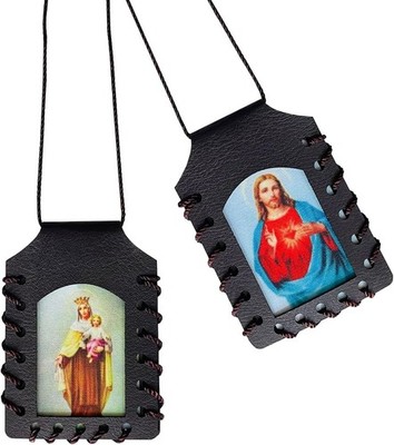 Leather Scapular Necklace - Devotion and Protection for All Occasions