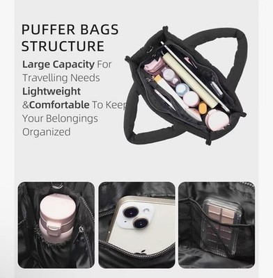 Orciani Borsa Puffy Grande Black Eye in Pelle Nera a con Tracolla