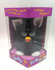 Furby 70-800 Black Body White Paws Vintage New In Box Tiger Electronics
