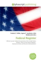 Frederic P. Miller (U. A.) | Federal Register | Taschenbuch | Englisch (2026)