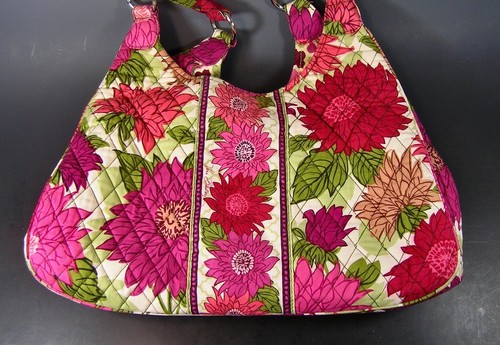 VERA BRADLEY  Quilted Cloth, Floral Shoulder Handbag, NEW - Picture 4 of 7