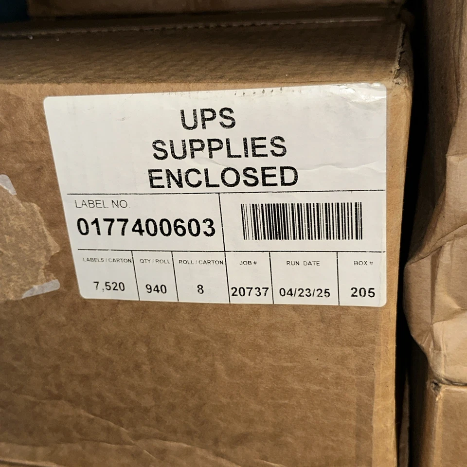 8 卷盒 4 x 6 热打印标签 3 英寸核心美国邮政、联邦快递、UPS 0177400603 — 第 3/3 张图片