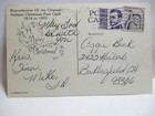 1992 REPRINT POSTCARD CHRISTMAS GREETINGS, MAY GOD IN HIS GOODNESS — photo 2