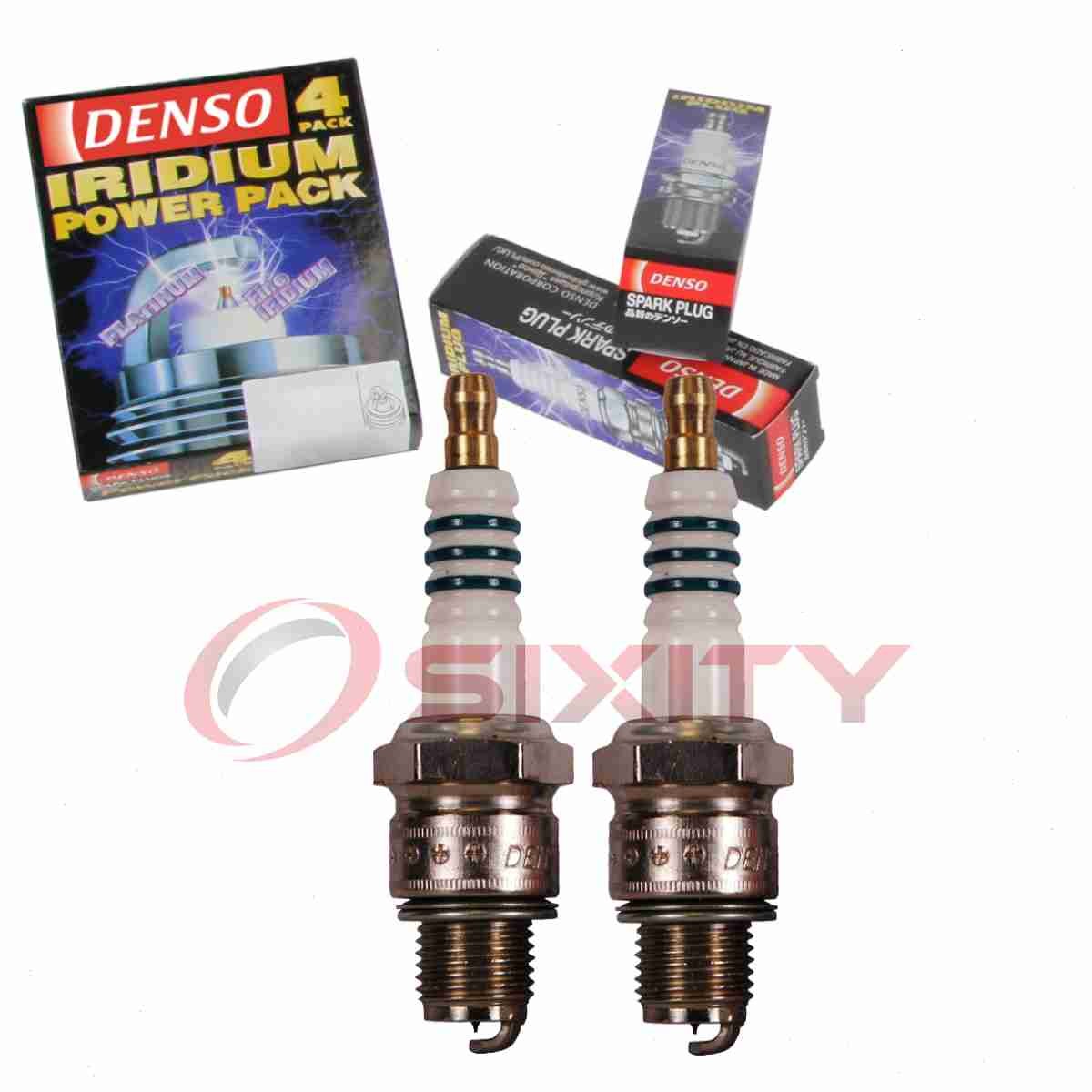 2 pc DENSO 5381 Iridium Power Spark Plugs for IWF27 5687 Ignition Wire qn