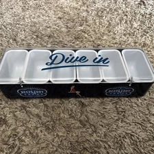 DEEP EDDy VODKA Condiment Fruit Drink Glass Garnish Restaurant Bar Serving Tray