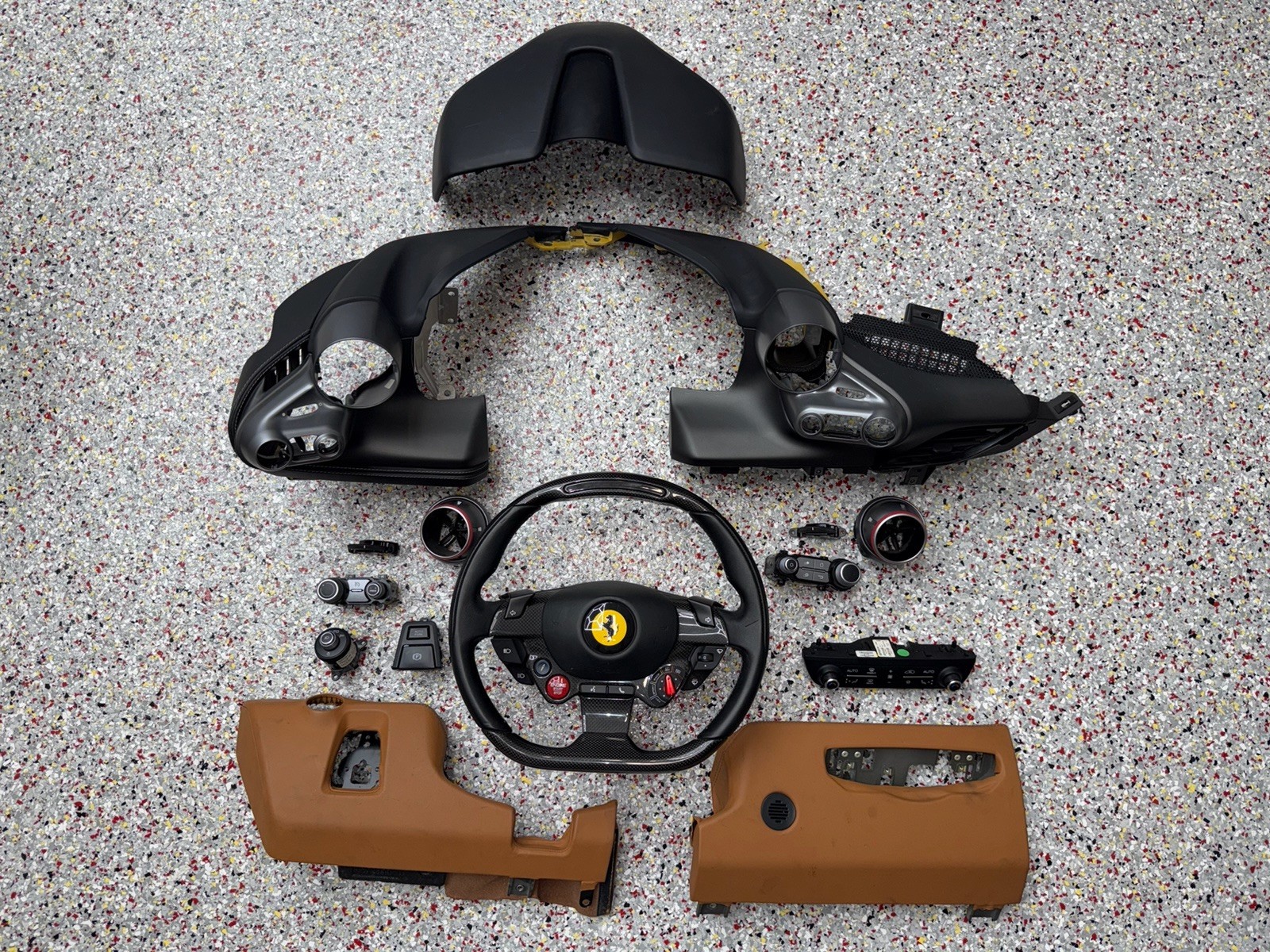 Ferrari F8 OEM Compl. AC Control Panel Trim Dashboard 780206