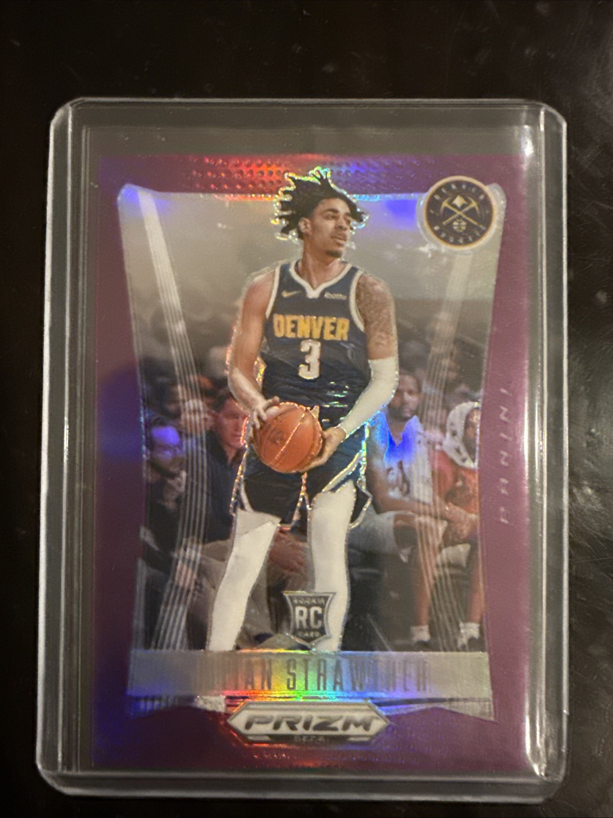 2023-24 Panini Prizm Deca - Julian Strawther #298 Purple Prizm /99 (RC)