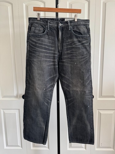 Neighborhood DP-Basic Washed Japanese Denim Jeans Size XL Black 38 x 28"