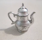 Vintage Barbie Hostess Set / Invitation To Tea  ~ Silver Teapot with Lid ~ JAPAN