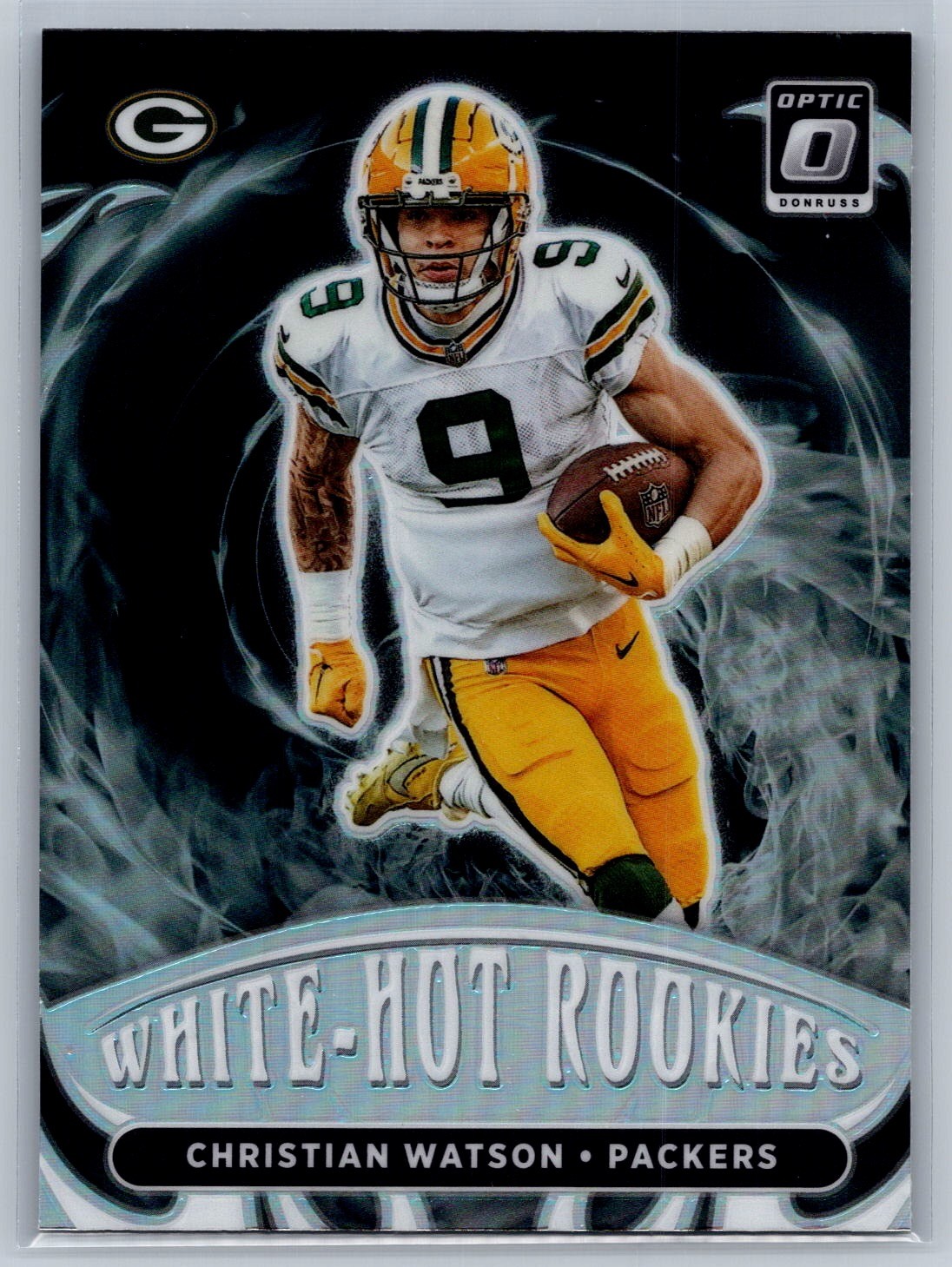 Christian Watson 2022 Optic #WHR-7 White Hot Rookies Holo Prizm