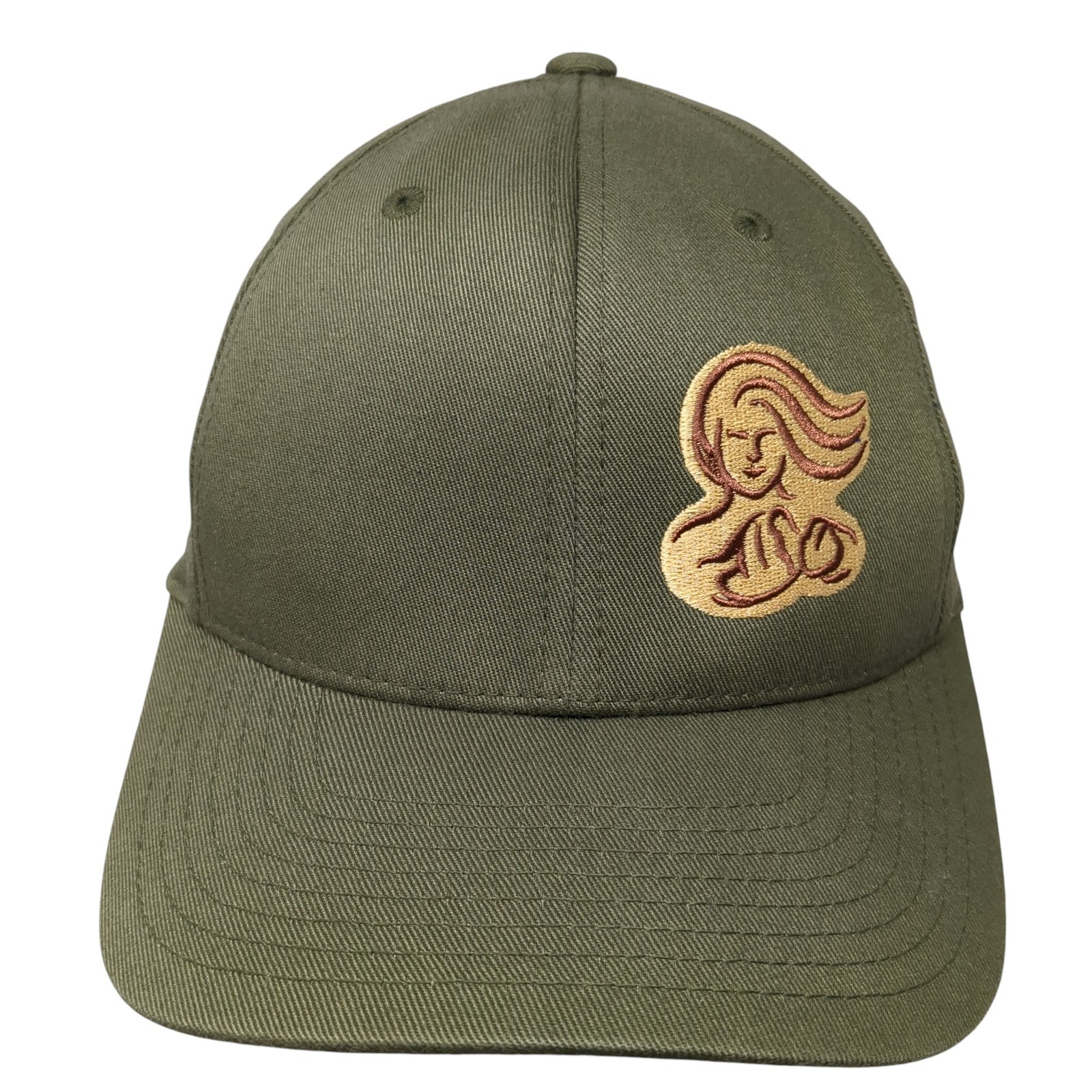 Panera Bread Fitted Hat Green Medium Embroidered … - image 1