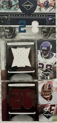 2008 Leaf Limited RB Memorabilia (Jersey Patches) Lot - AP, Portis, Fred Taylor