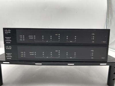 Lot of 2 CISCO RV340 DUAL WAN VPN ROUTER 4 PORT GIGABIT