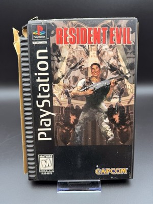 Resident Evil PS1 Long Box Playstation w/ Disc and Manual Reg Card CIB