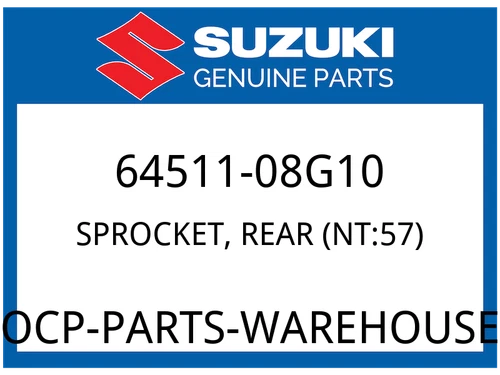 SPROCKET, REAR (NT:57)