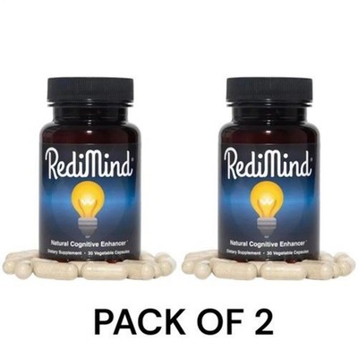 2 PACKS NATURAL REDIMIND COGNITIVE ENHANCER CAPSULES FOR COGNITION AND FOCUS