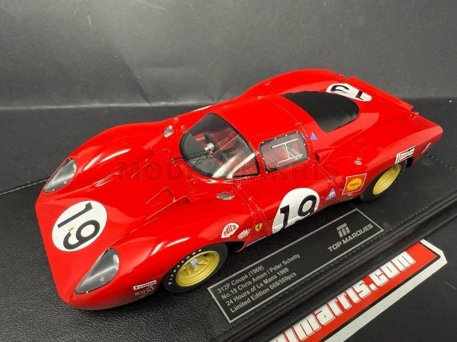 TOPMARQUES TOP130BD FERRARI - 312P 3.0L V12 COUPE TEAM SEFAC N 19 24h LE MANS DI - Immagine 3 di 4