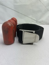 Trident Metal Adjustable Scuba Diving Dive Belt 3 Weights 56"Length Black