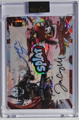 2025 WILD CARD SPLAT ROOKIE DUAL 1/1 AUTO ASHTON JEANTY JACORY CROSKEY-MERRITT  
