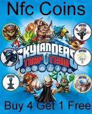 Skylanders Trap Team NFC Coins - Characters, Vehicles, Traps, Magic Items & More
