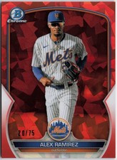 2023 Bowman Chrome Sapphire Edition #BCP-211 Alex Ramirez Prospects Orange #/75