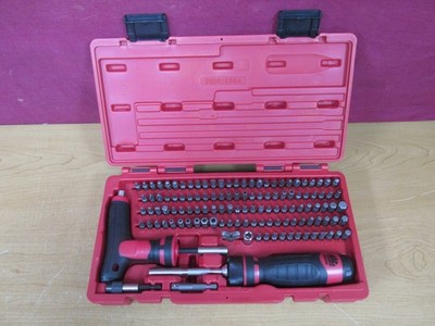 Mac Tools SBDR123SA 123pc Mac-Grip Ratcheting 1/4'' Hex Bit Screwdriver Set