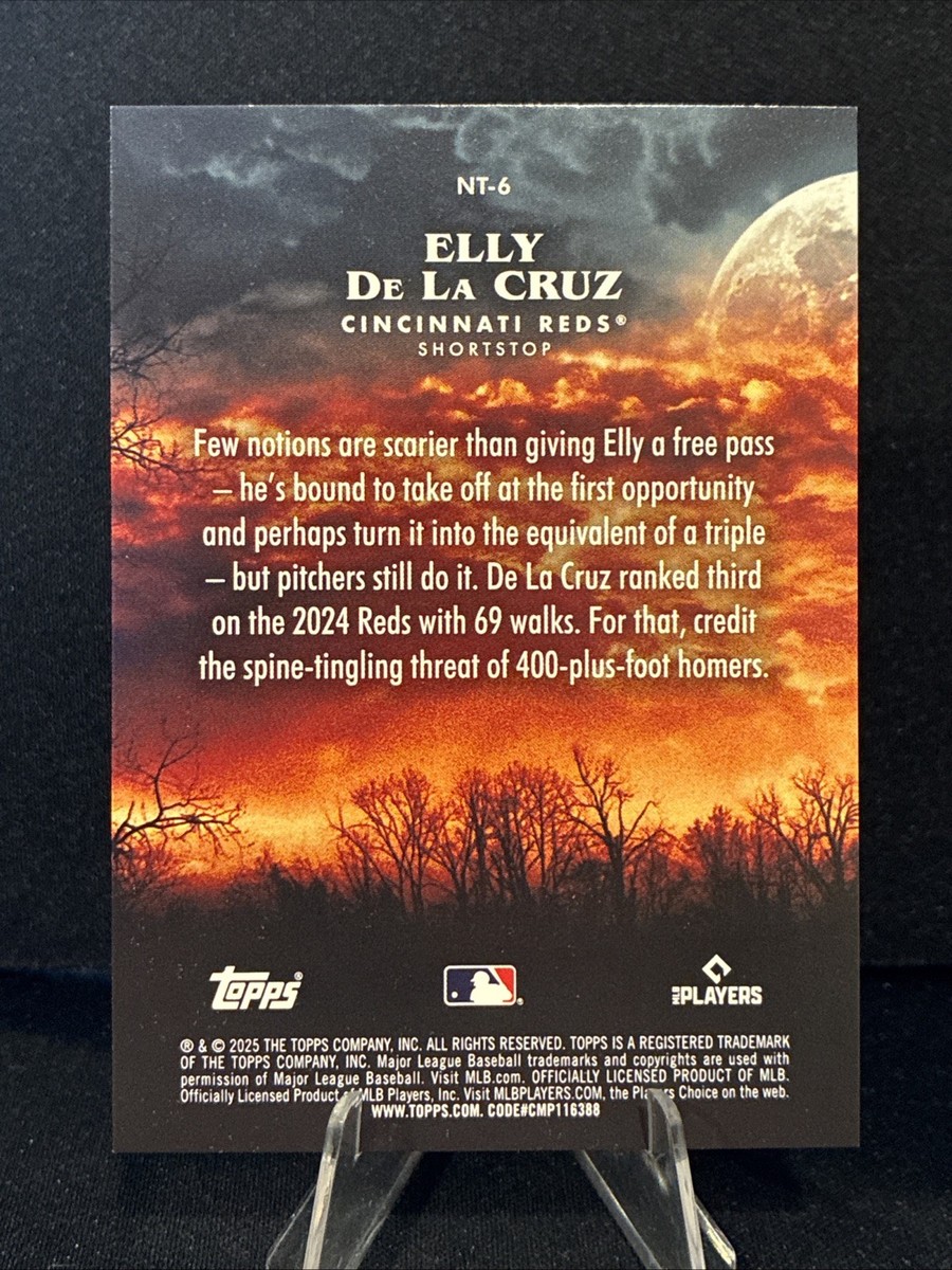 2025 Topps Update-Night Terrors-Elly De La Cruz #NT-6 Gold Foil 28