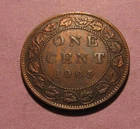 1905 Canada Large Cent Penny - NICE Circulated Condition - 93SA