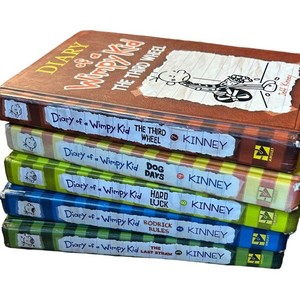 Diary or a Wimpy Kid 5 hard cover book set 5 pounds