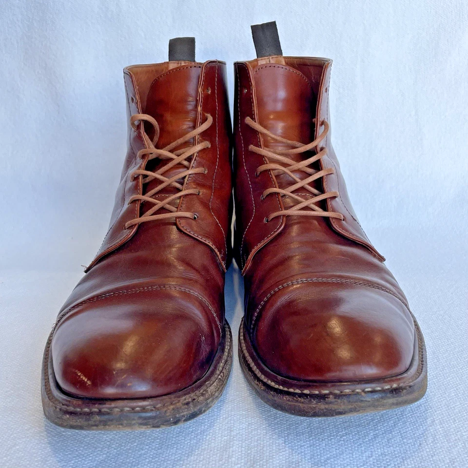 Botas chukka Paul Smith de cuero marrón con cordones para hombre talla 8 EE. UU. / 42 EUR *LEER* Foto 2 de 4