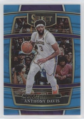 2021-22 Panini Select Concourse Light Blue Prizm 290/299 Anthony Davis #39 0v5o