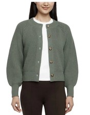 NWT. Banana Republic Women's Chunky Knit Button Front Cardigan, Green, Sz XLarge