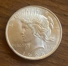 1923 Peace Dollar – About Uncirculated￼– 90% Silver – Post WWI Era – U.S. Coin