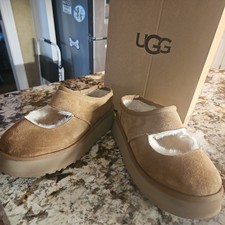 Uggs Women's Size 10 Bea Mary Jane Flats Brown Suede Leather