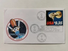 USA Mi.No. 1648 $9.35 Cover with Space Shuttle Challenger in Orbit 1983 