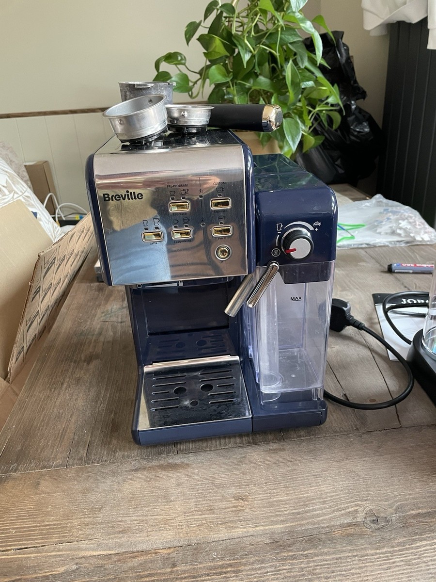 Breville One-Touch CoffeeHouse Coffee Machine (VCF145) - Navy Blue/Gold |  eBay UK