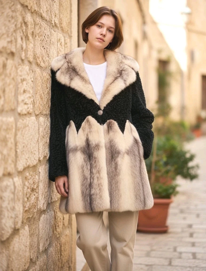 【新品】タグ付きameri vintage ECO MINK FUR COAT Mink Regular Size XS/S Vintage Coats, Jackets & Vests for Women