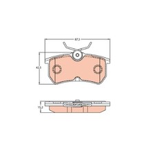 Satz Bremsbeläge Bremsklötze hinten für Ford Fiesta 6 CB1 | 581421