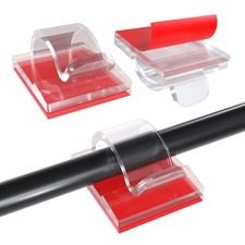 120 pcs Self Adhesive Cable Clips Wire Holder Cord Organizer Diameter 6,5mm