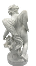 Porcelaine ancienne portrait cupidon Ailes carquois amour Sévres biscuit 
