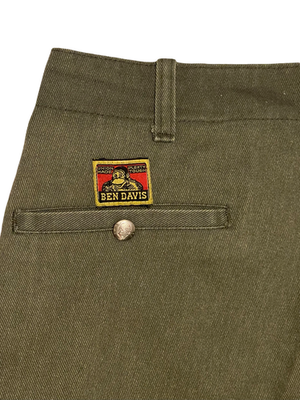 VINTAGE 70s/80s BEN DAVIS Yellow Tag 34X32 Green Workwear Skate