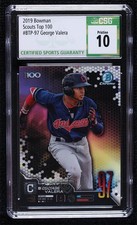 2019 Bowman Bowman Scouts' Top 100 George Valera #BTP-97 CSG 10 Pristine 0m1p