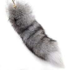 Therian Fox Tail Keychain Furry Tail Backpack Tassel Bag Handbag Accessory Hook