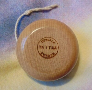 antique wooden yoyo