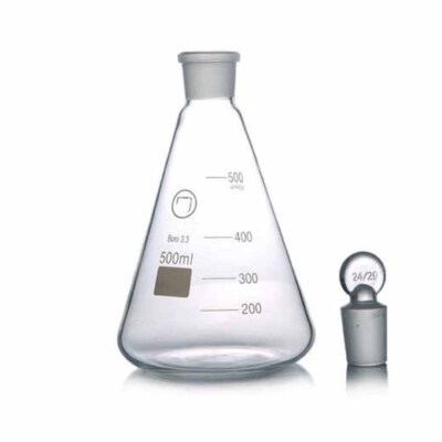 50-1000ml Teaching Chemistry Laboratory borosilicate glassware Conical flask